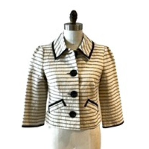Nanette Lepore Striped Jacket - Picture 1 of 6